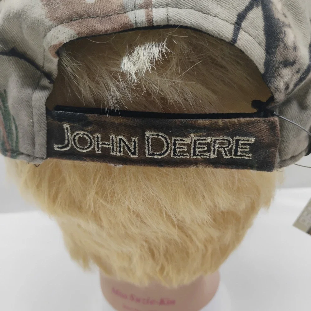 Realtree UForm Reversible Camo Black John Deere NWT Adjustable Baseball Hat Cap